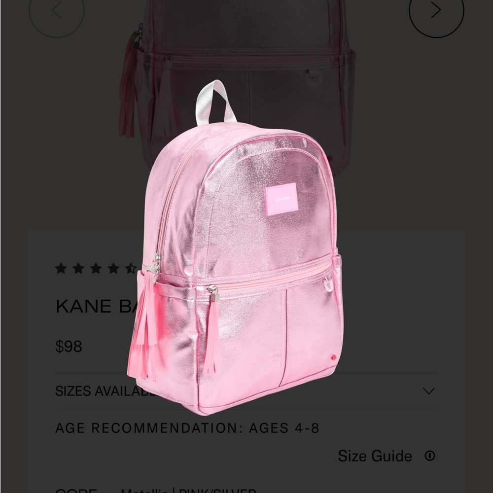 STATE KANE Shimmering Pink Backpack - Picture 2 of 16